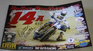 2016 Dalton Gauthier signed Fat Guys Racing Yamaha YZ 450F AMA Flat Track poster - Picture 1 of 1