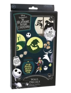 Nightmare Before Christmas 40 Piece Set Wall Sticker Decals w/ Glow In Dark - Picture 1 of 6