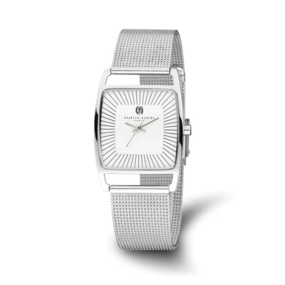 Charles Hubert Stainless Steel White Dial Milanese Band Watch - Image 1 of 4