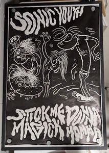 Vintage 90s Sonic Youth Stick Me Donna Majick Momma Giant Subway Poster 55 x 39 - Picture 1 of 5