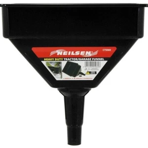 EXTRA LARGE TRACTOR FUNNEL WITH FILTER RECTANGULAR SQUARE OIL FUEL PETROL DIESEL - Picture 1 of 3