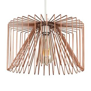 Copper Metal Ceiling Light Shade Easy Fit Pendant Living Room Bedroom Lighting 