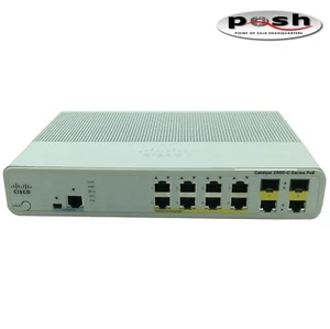 New - Cisco Catalyst 2960-C Series PoE Gigabit Network Switch WS-C2960C-8PC-L - Picture 1 of 5