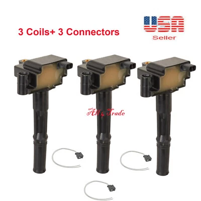Juego 3 Bobinas de Encendido con Conector Fit Toyota 4RUNNER T100 TACOMA TUNDRA 3.4L V6 Foto 1 de 4