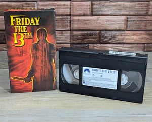 Friday the 13th Part 1 (VHS 2000 Paramount Viacom 013953) Cassette & Cover - Imagen 1 de 12