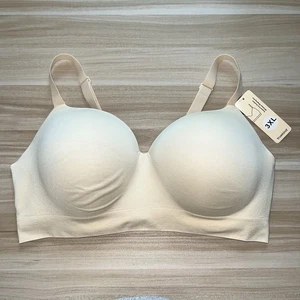 Truekind Bra 3XL Supportive Comfort Wireless Shaping Nude Lifts Seamless 10210 - Picture 1 of 16