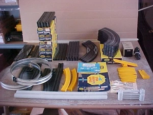 Vintage Aurora Model Motoring Slot Car Track & Accessories Lot - Picture 1 of 9