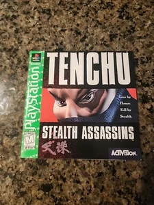 Tenchu Stealth Assassins PS1 Playstation 1 PS One Instruction Manual Only - Picture 1 of 2