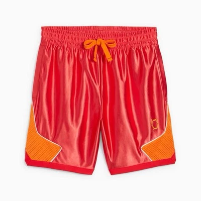 PUMA Hoops x Cheetos Basketball Shorts Red Orange Men’s Sz S *NEW* 625871-01 $70 - Image 1 of 4