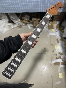 Milky white Binding 21frets Roasted flame maple electric guitar neck block inlay - Picture 1 of 8