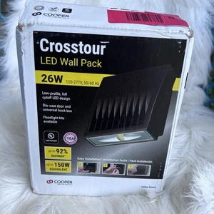 XTOR3B-W Crosstour 26W Carbon Outdoor Integrated LED Wall Pack with 4000K Neu... - Picture 1 of 5