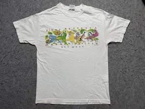 VINTAGE Jimmy Buffett Margaritaville Hemd Herren Large weiß Key West Parrot 00s - Bild 1 von 13