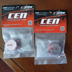 CKD0350 KAOS CNC Metal Differential Cover Set (Red Anodized) 2pc Q/MT/DL Series - Picture 1 of 3