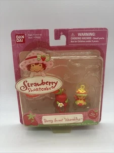 Ban Dai 2002 SSC Strawberry Shortcake Apfelknödel mit niedlichem Schlüsselanhänger *unbenutzt - Bild 1 von 6