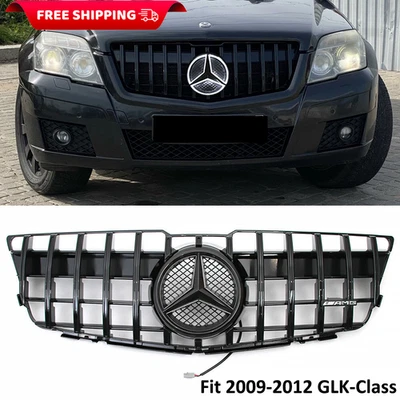 Front Grille Grill w/LED For 2009-2012 Mercedes Benz X204 GLK280 GLK350 GLK300 Foto 1 de 4