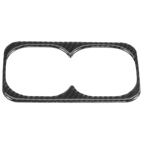 Rear Cup Holder Trim Armrest Bottle Storage Carbon Fiber Cover Fits For Lanc REL - Picture 1 of 14