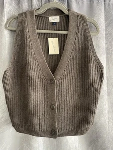 Women's Button-Front Sweater Vest - Universal Thread Size XXL - Picture 1 of 3