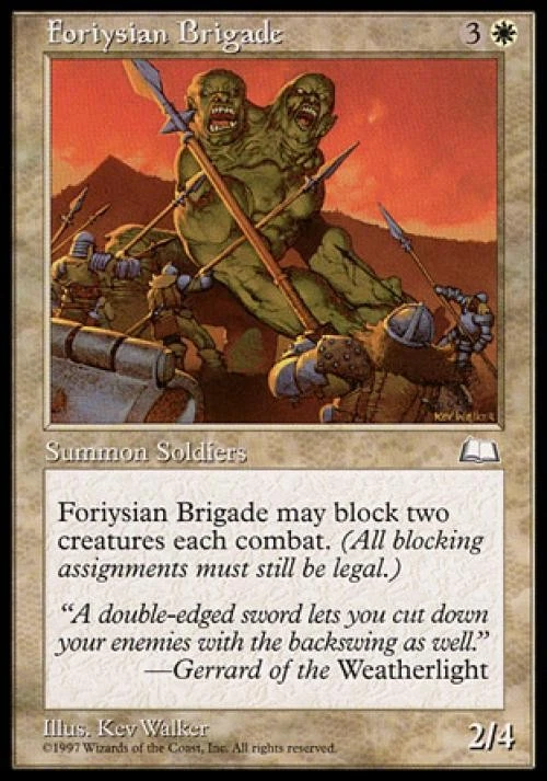Foriysian Brigade - Medium Play MTG Weatherlight - Image 1 of 1