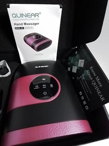QUINEAR Cordless Hand Massager Heat and Compression Open Box Black Pink - Picture 1 of 11
