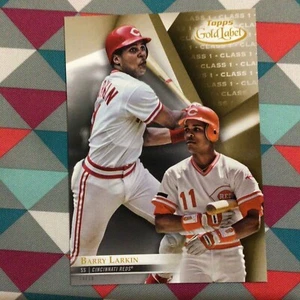 Barry Larkin #37 Reds Class 1 Version 04/10 made 2018 Topps Gold Label 5x7 - Picture 1 of 2