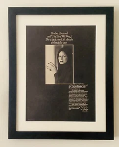 BARBRA STREISAND + THE WAY WE WERE + 1973 + GERAHMTE USA POSTERGRÖSSE MAGAZINANZEIGE - Bild 1 von 24