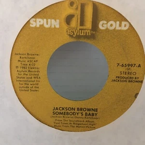 JACKSON BROWNE: somebody's baby / redneck friend ASYLUM 7" Single 45 RPM - Picture 1 of 2