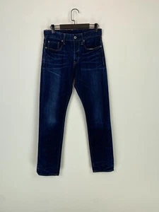 G-Star Raw 3301 Tapered Dark Wash Blue 5 Pocket Button Fly Jeans Size W29 L32 - Picture 1 of 12