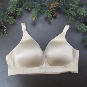 Jockey Bra Size 3XL Tan Padded Wireless Adjustable Clasp Back - Picture 1 of 11