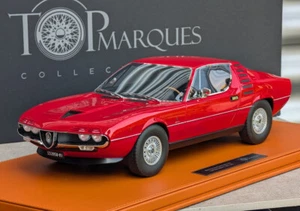 1:12 Top Marques Alfa Romeo Montreal red with showcase NEW - Bild 1 von 6
