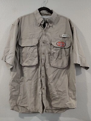 Magellan Shirt Mens Large Beige Tan Vented Outdoor Fishing - Image 1 of 4