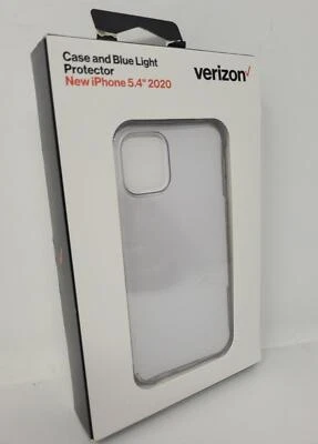 Verizon Clear Case for iPhone 12 Mini with Blue Light Screen Protector - Image 1 of 2
