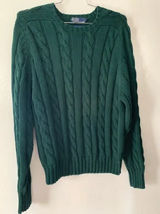 Ralph Lauren Cotton Long Sleeve Crew Neck Sweater Size L NWOT - Picture 1 of 4