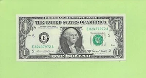 1969D ..UNCIRC 1 $ E 8243 7972 A .... 1969D 1 $ E-A NICE NOTE FRN - Bild 1 von 2