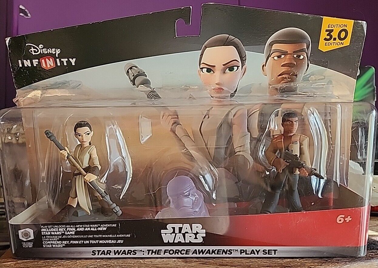 Disney Infinity 3.0 Star Wars The Force Awakens Play Set Rey & Finn Figures