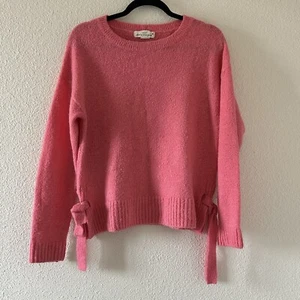 L.O.G.G H&M Wool Alpaca Blend Knit Pullover Sweater Women Sz Small Pink Cozy - Picture 1 of 11