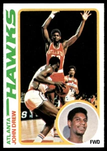 1978-79 Topps John Drew Atlanta Hawks #44 - Imagen 1 de 2