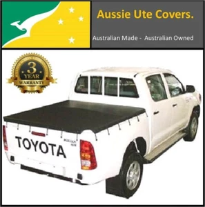 Bunji Cord Tonneau Cover to Fit Toyota Hilux J Deck SR Dual Cab Ute Apr05-Sep15 - Picture 1 of 5