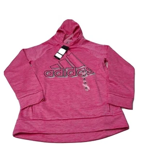Adidas Girls' Hoodie Sz L(14) Bright pink, new with tags MSRP $45.00 logo - Picture 1 of 10