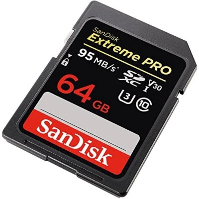 Sandisk 64GB Extreme Pro FS C30 4K SD card for Nikon D5 D4s D4 DF - Image 1 of 3