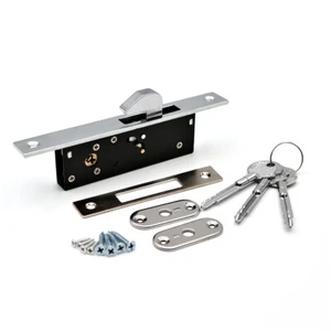 Practical Door Hook Lock Sliding Door Lock Replacement Security Lock Silver - Picture 1 of 12