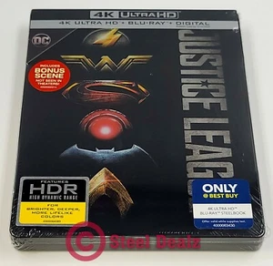 JUSTICE LEAGUE [4K UHD + 2D] Blu-ray STEELBOOK [BEST BUY]  - Picture 1 of 9