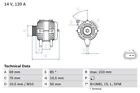 Bosch Alternator For Bmw 328 I M52b28 28 Litre 04 1998 02 2000 Genuine
