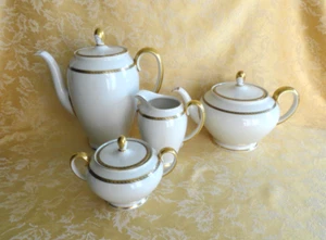 Rare Large Rosethal Bahnbof Selb Germany AIDA  (2) Teapots & Creamer Sugar Set - Picture 1 of 24