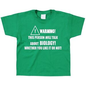 Biologie Kinder T-Shirt Biologe Wissenschaft Schule Lustig Cool Geschenk