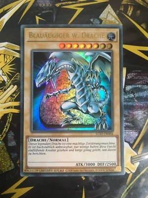 Yugioh Blauäugiger w. Drache LC01-DE004  25th Anniversary Edition Deutsch Ultra - Bild 1 von 2