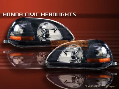 FAROS HONDA CIVIC 1996-1998 JDM NEGRO 1996 1997 1998 Foto 1 de 2