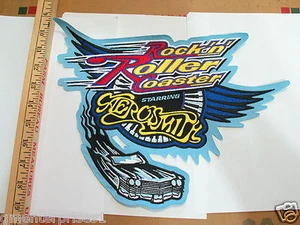 Rockin Roller Coaster starring Aerosmith Disney Vintage Large Jacket Patch - Picture 1 of 1