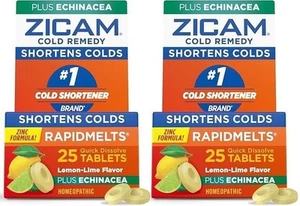2 Pack Zicam Cold Remedy Rapid Melts Citrus Flavor Quick Dissolve, 25 ct each - Picture 1 of 1