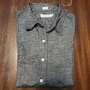 Taylor Stitch Smokey Charcoal Grey Mens ButtonUp Long Sleeve Medium Super Soft - Picture 1 of 14