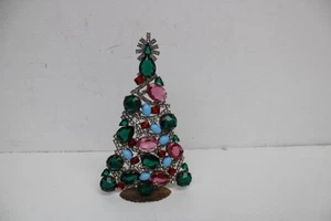 ÁRBOL DE NAVIDAD CHECO VINTAGE PEDRERÍA LÁGRIMAS DE PIE HUSAR D - Imagen 1 de 10